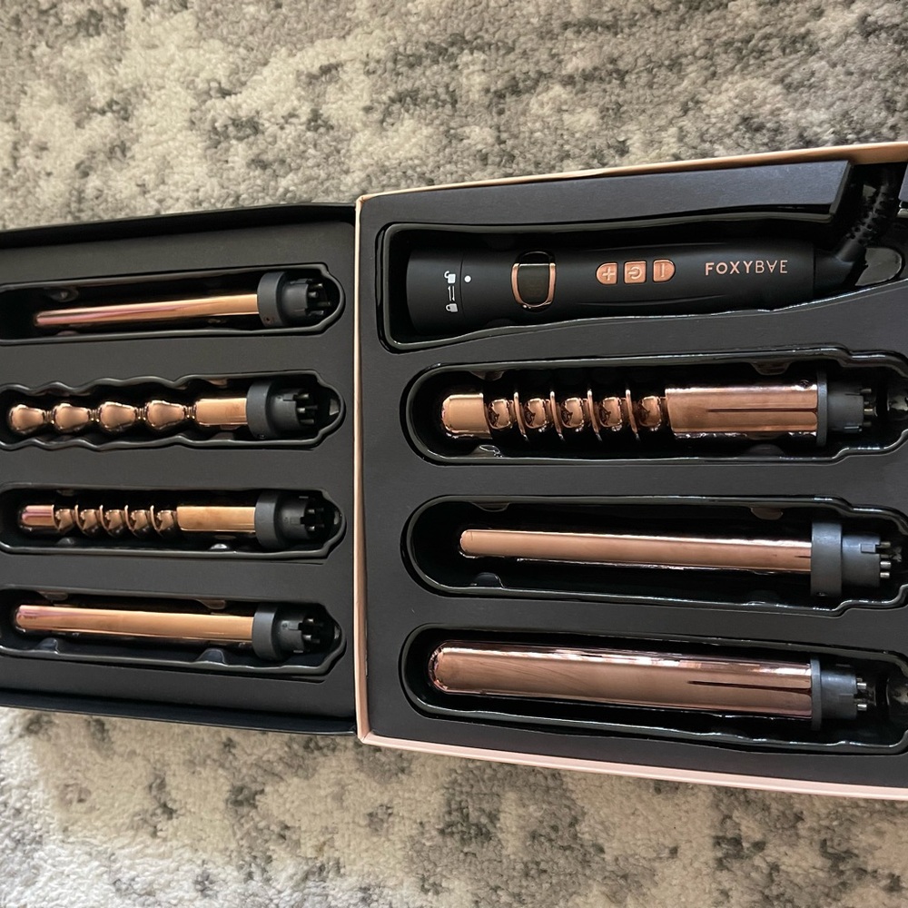 FoxyBae Curling Wand Set with Attachments
